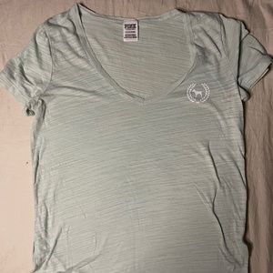 light teal oversized shirt